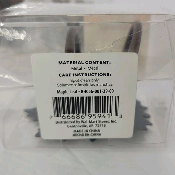 Better Homes & Gardens Bronze Maple Leaf Napkin Rings Fall Thanksgiving Set of 8 - Picture 5 of 5